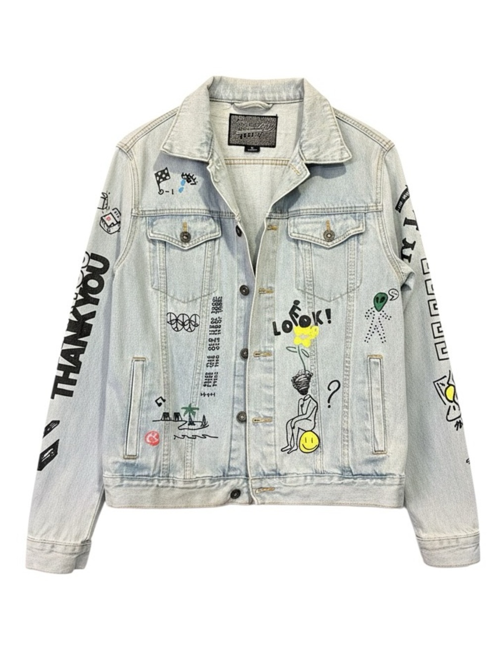 Brooklyn Cloth "I Miss the Old NY" Denim Jacket Size Small